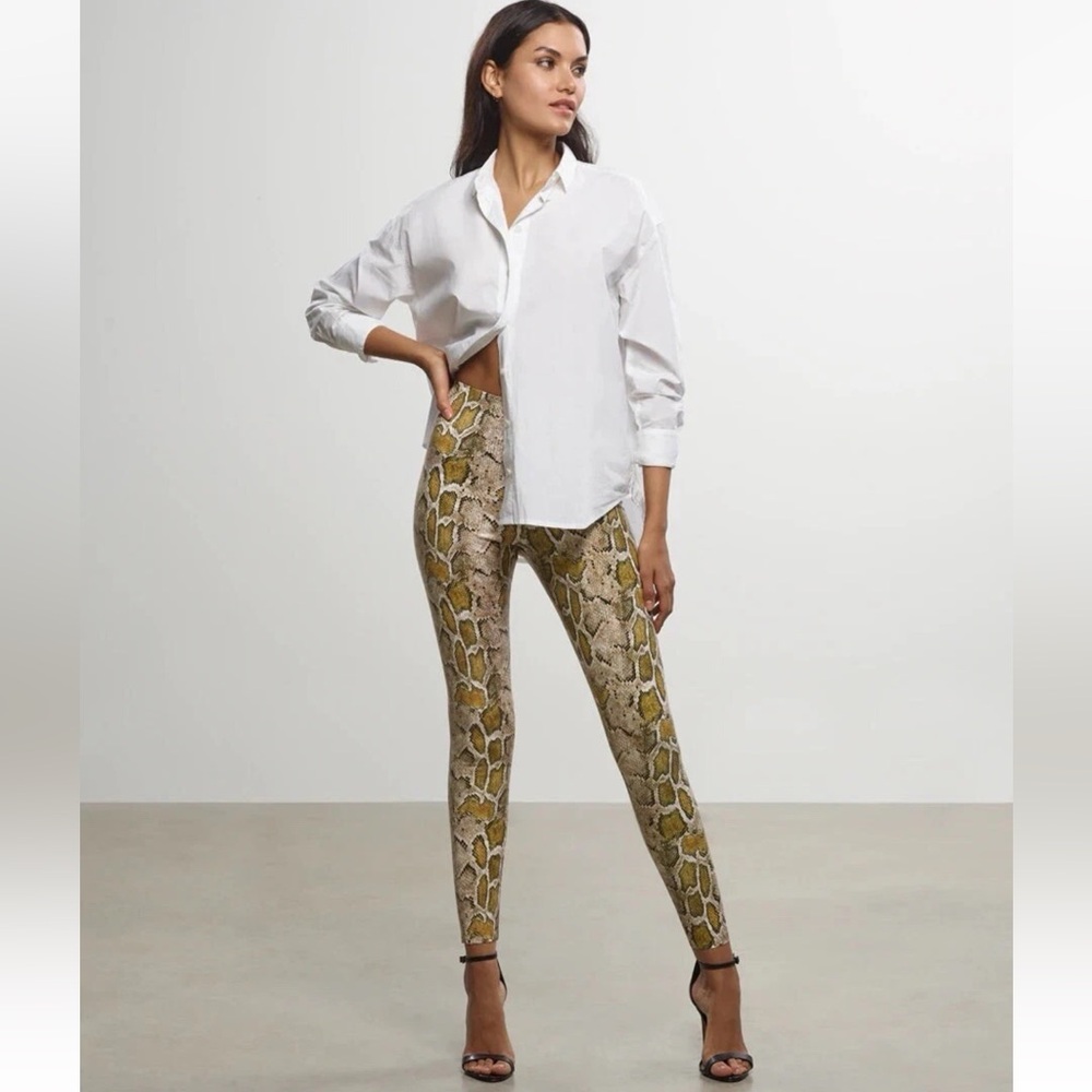 Commando Python Print Faux Leather Chic Punk Rock… - image 4